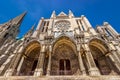 Chartres, France - Outside the Chartres Cathedral UNESCO World Heritage