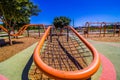 Outside Children`s Climbing Playground Equipment At Free Public Park Royalty Free Stock Photo