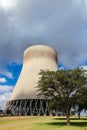 Outside a Cooling Tower for Power Station