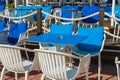 Outside dining area Royalty Free Stock Photo