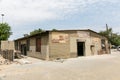 Outside Exterior of old Spaza Shop traditional retail store in small town