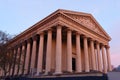 Outside Facade La Madeleine Church Paris France. Catholic church created in 1800s . Royalty Free Stock Photo