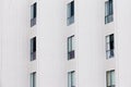 Outside facade of modern apartment block building Royalty Free Stock Photo