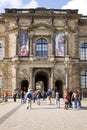 The outside facade of the Old Masters Picture Gallery in Dresden