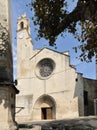 Outside the Forcalquier church, France Royalty Free Stock Photo