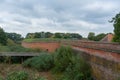 Outside of the fortification in the german city called Doemitz Royalty Free Stock Photo