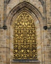 From the outside, the Gothic church windows with their decorative trellises are