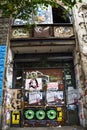 OUTSIDE OF KUNSTAHAUS TACHELES IN BERLIN Royalty Free Stock Photo