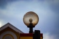 An outside lamp on the countryside Royalty Free Stock Photo