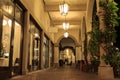 Outside lanterns in a hall Royalty Free Stock Photo