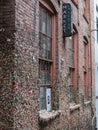 Outside Market Theatre, Seattle, covered in gum Royalty Free Stock Photo