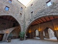 Outside the monastery dependencies of the castle of Cardona