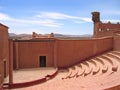 Outside old theater hall