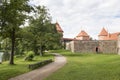 Outside part of Trakai Castle at the day time near Vilnius Royalty Free Stock Photo
