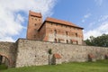 Outside part of Trakai Castle at the day time near Vilnius Royalty Free Stock Photo