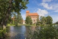 Outside part of Trakai Castle at the day time near Vilnius Royalty Free Stock Photo