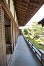 The outside porch of Daikaku-Ji temple. Kyoto Japan