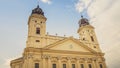 Outside the Reformed Great Church of Debrecen