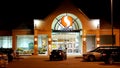 Outside shot of Safeway store at night