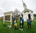 Outside Stephen Huneck's Dog Chapel Royalty Free Stock Photo