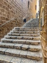 Outside Stone Steps In Jaffa Royalty Free Stock Photo