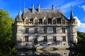 Azay-le-Rideau Castle, Loire`s Castle,  France Royalty Free Stock Photo