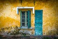 Old and worn house on street in Vietnam. Royalty Free Stock Photo