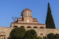 Outside view of Monastery Souroti of St. John the Theologian, St. Paisios Athonite and St. Arsen Royalty Free Stock Photo