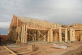 New home construction building. Royalty Free Stock Photo