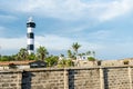 Outside view of the new lighthouse in Puducherry, South India Royalty Free Stock Photo
