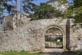 Outside view of Ruins of Historical Pirot Fortress, Serbia Royalty Free Stock Photo