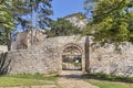 Outside view of Ruins of Historical Pirot Fortress, Serbia Royalty Free Stock Photo