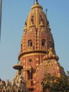 Outside view of Sankat Mochan Hanuman Mandir in Chandni Chowk market during morning time, Old temple in Delhi Royalty Free Stock Photo