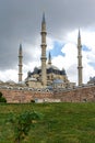 Outside view of Selimiye Mosque Built between 1569 and 1575 in city of Edirne, East Thrace, Turke Royalty Free Stock Photo