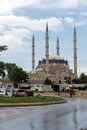 Outside view of Selimiye Mosque Built between 1569 and 1575 in city of Edirne, East Thrace, Turke Royalty Free Stock Photo