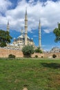 Outside view of Selimiye Mosque Built between 1569 and 1575 in city of Edirne, Turkey Royalty Free Stock Photo