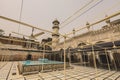 Outside View to the Mahabat Khan Mosque in Peshawar, Pakistan Royalty Free Stock Photo