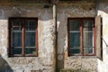 Outside wall with windows Royalty Free Stock Photo