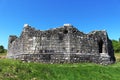 Outside walls of remains of Loch Doon castle Royalty Free Stock Photo