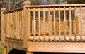 Outside of a wood deck Royalty Free Stock Photo