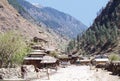 1977. The outskirt of the village of Manikaran. Royalty Free Stock Photo