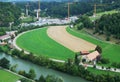 Outskirts of Fribourg from above.