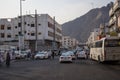 Outskirts of Mecca, view on surrounding hills. Poverty and social issue in Mecca Saudi Arabia