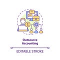 Outsource concept icon