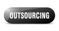 outsourcing button. outsourcing sign. key. push button. Royalty Free Stock Photo