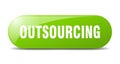 outsourcing button. outsourcing sign. key. push button. Royalty Free Stock Photo