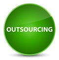 Outsourcing elegant green round button