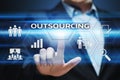 Outsourcing Human Resources Business Internet Technology Concept Royalty Free Stock Photo