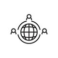 Outsourcing icon. Vector