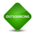Outsourcing elegant green diamond button